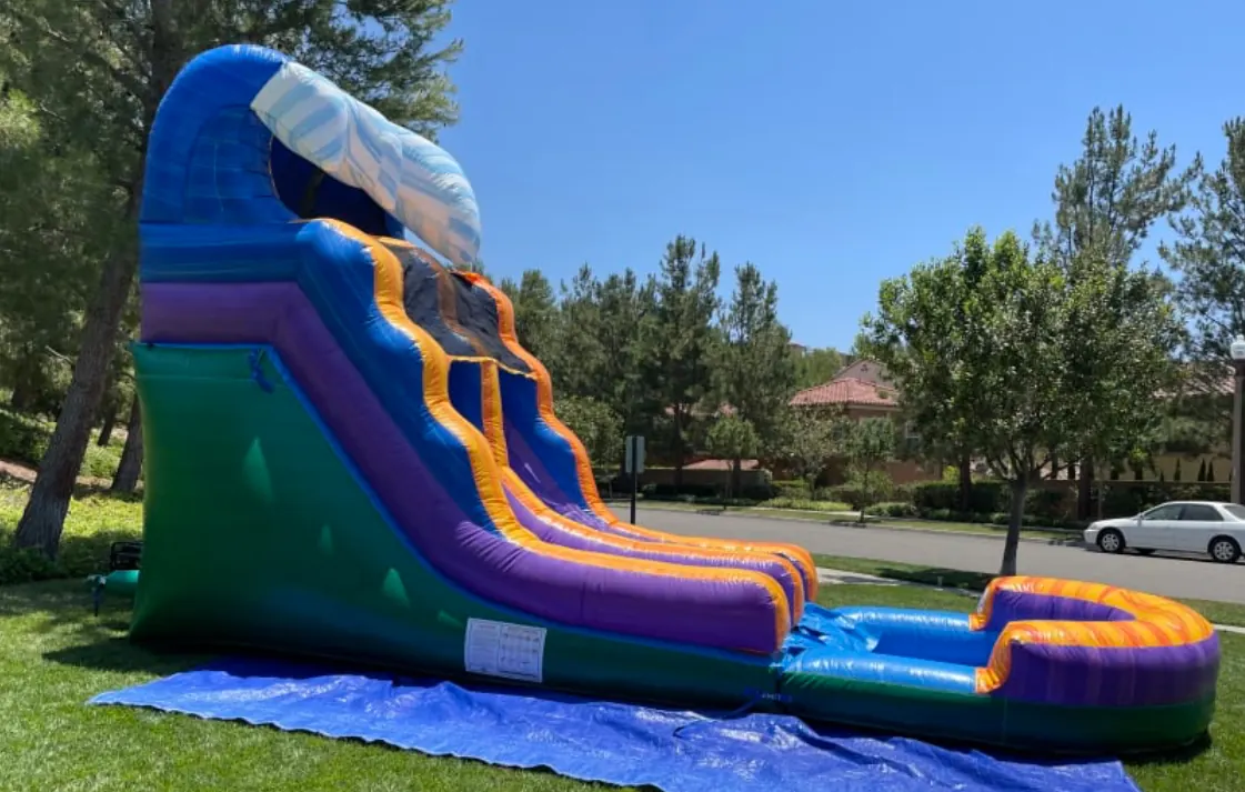 Purple Wave 16ft Water Slide